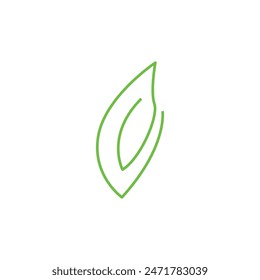 Green leaf icons set. Leaves icon on isolated background. Collection green leaf. Elements design for natural, eco, vegan, bio labels. Vector illustration .leaf icon vector, color, illustration,