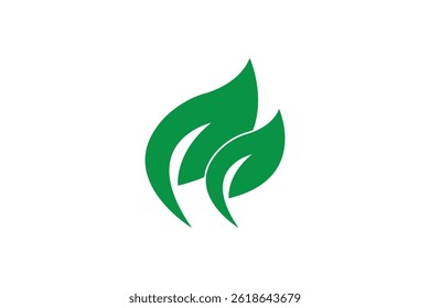 Green leaf icons set. Leaves icon on isolated background. Collection green leaf. Elements design for natural, eco, vegan, bio labels. Vector illustration EPS 10