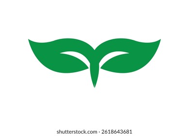 Green leaf icons set. Leaves icon on isolated background. Collection green leaf. Elements design for natural, eco, vegan, bio labels. Vector illustration EPS 10