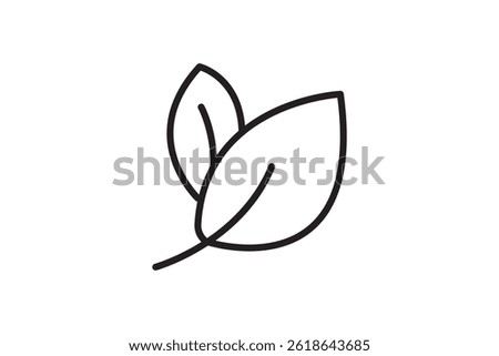 Green leaf icons set. Leaves icon on isolated background. Collection green leaf. Elements design for natural, eco, vegan, bio labels. Vector illustration EPS 10