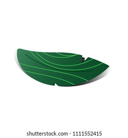 green leaf icons set on white background Shine a single large area.