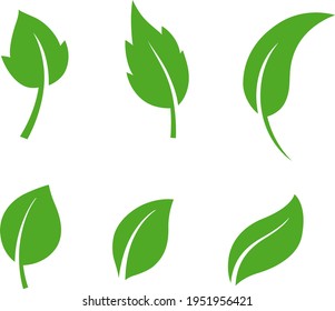 Conjunto de iconos de la ilustración verde