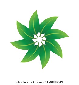 Grünes Blatt-Illustration, Naturlogo