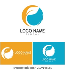 Diseño del logotipo de la naturaleza de la ilustración verde