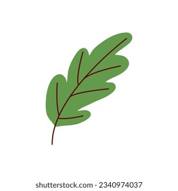 Green leaf. Illustration for Oktoberfest. Vector elements