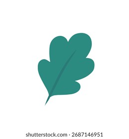 Ilustración de hoja verde adecuada para la frescura de temas ambientales, ecológicos y botánicos 