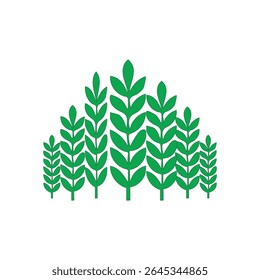 ilustração vetorial de imagem de folha verde de folhas muito verdes e frescas