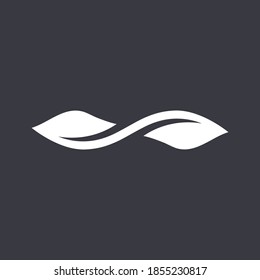 Green, Leaf Infinity Design , Infinity Vector Logo template