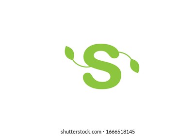 la hoja verde es un icono del diseño del logo del alfabeto para la empresa y los negocios. Adecuado para un logotipo pegadizo