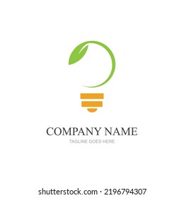Grünblatt und helles Logo-Design