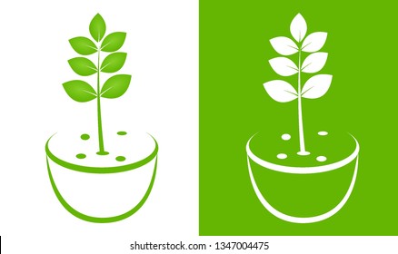 Green leaf logo