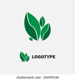 Green leaf logo