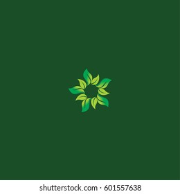 green leaf logo