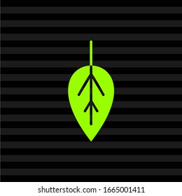 Imagen de arte con el logotipo de la hoja verde