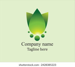 green leaf logo for business 