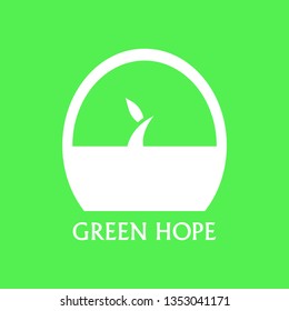 green leaf logo design 