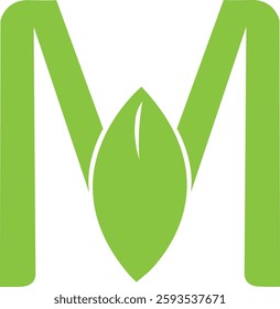 green leaf logo design for business