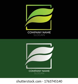 Green Leaf Logo Design,
Ecology sphere logo formed by twisted green leaves. Vector design template elements for vegan, bio, raw, organic template.