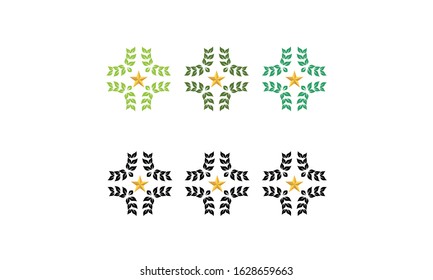 Green Leaf Logo Design Idea