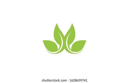 Green Leaf Logo Design Idea