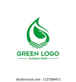 green leaf logo design inspiration