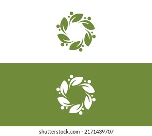 Diseño del logo de la hoja verde. logotipo de mantenimiento de hojas