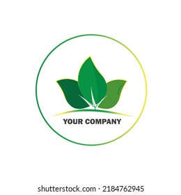 
Green leaf logo design modern leaf logo Vector
