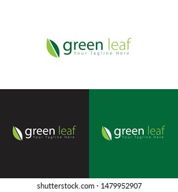 green leaf logo design, new green company logo.