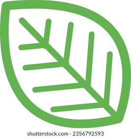 Diseño del logo de la hoja verde sobre fondo blanco. Ilustración del logotipo con fines comerciales. Un logotipo es la identidad visual de una entidad que tiene ciertos criterios como forma, filosofía y color