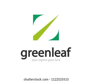 Green Leaf Logo Design Template Vector