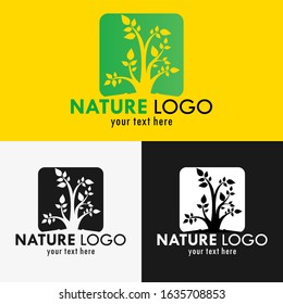 Green Leaf Logo Design Template. Health icon. Natural leaf icon. Vector illustration
