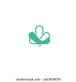 plantilla de diseño de logotipo de hoja verde