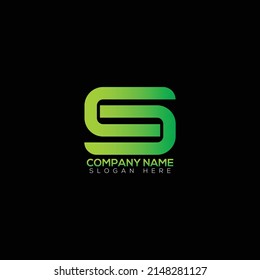 Green leaf logo design template for business company