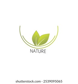 Ilustración de Plantilla de diseño de logotipo de hoja verde