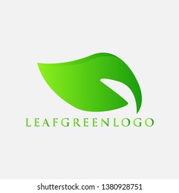 Green Leaf Logo design vector