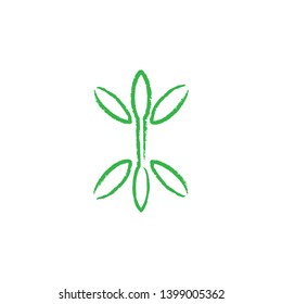 Green Leaf logo design vector