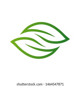 Green Leaf Logo Design Vector Template. Modern Leaf Logo Concept.