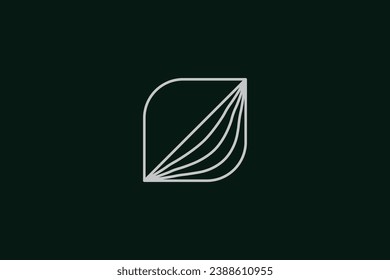 Green leaf logo design vector template