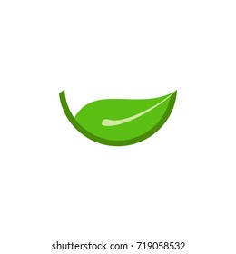 Green Leaf logo design vector