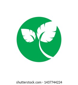 Green Leaf Logo Ecology Nature element vector icon