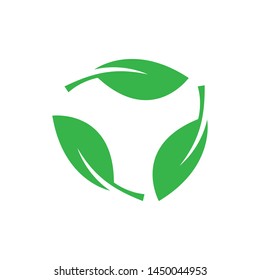 Green leaf logo ecology nature element vector icon