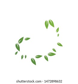 Green leaf logo ecology nature element vector icon