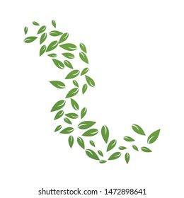 Green leaf logo ecology nature element vector icon