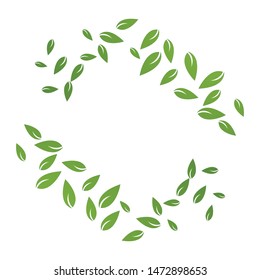 Green leaf logo ecology nature element vector icon