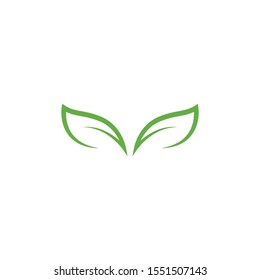 Green leaf logo ecology nature element vector icon