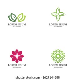 Green leaf logo ecology nature element vector