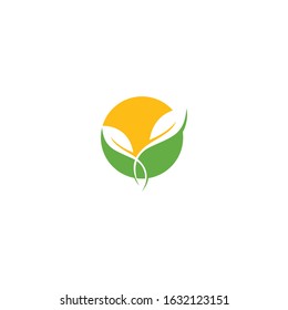 Green leaf logo ecology nature element vector icon