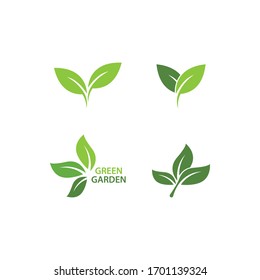 Green leaf logo ecology nature element vector icon