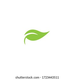 Green leaf logo ecology nature element vector icon