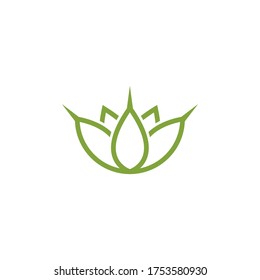 Green leaf logo ecology nature element vector icon